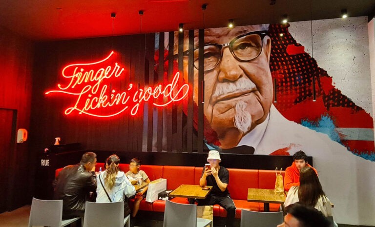 KFC Nationwide Rollouts by Capitol Signs in Auckland, New Zealand